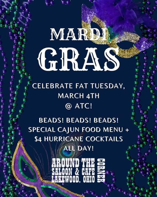 Celebrate Mardi Gras 2025 at Around The Corner